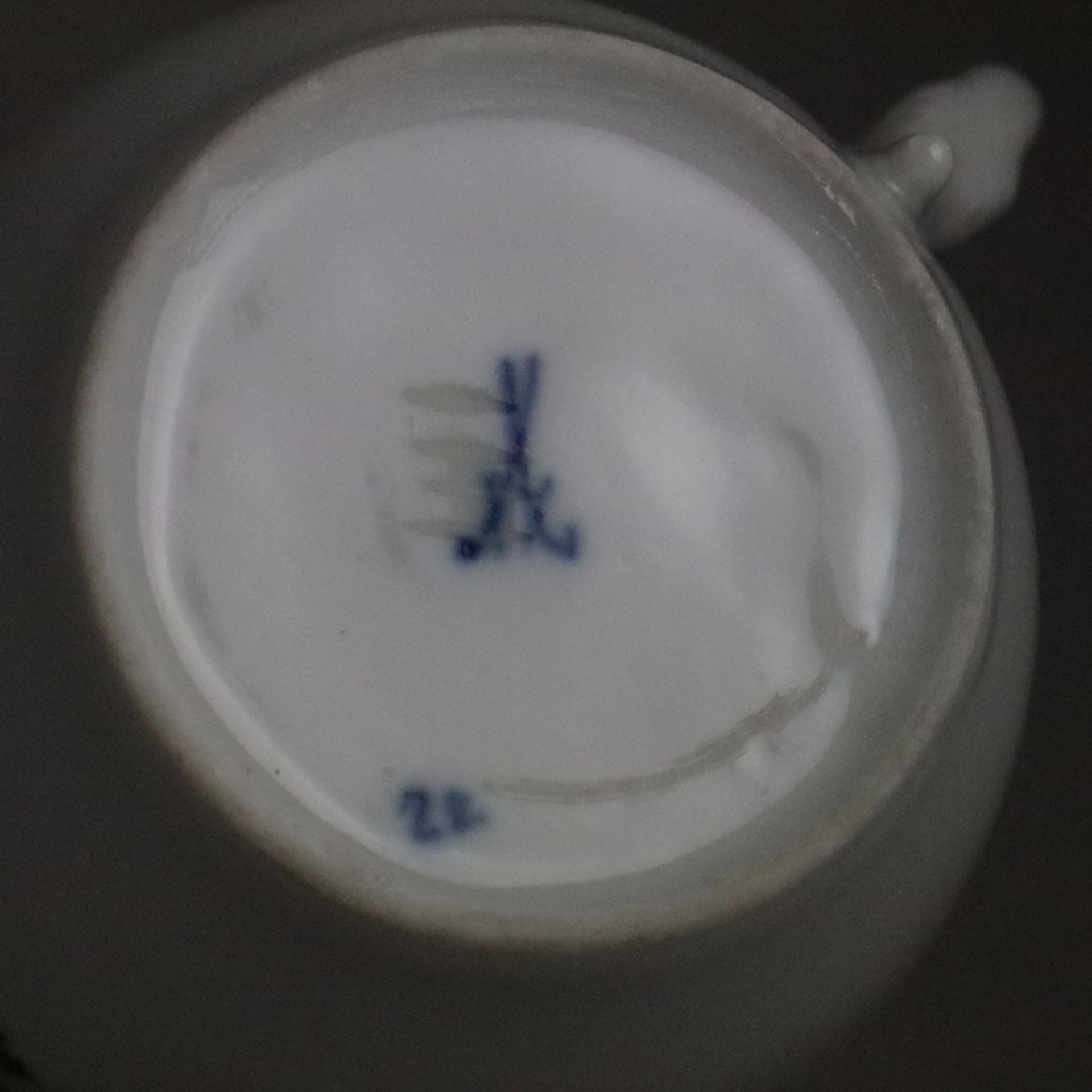 Kaffeeservice Meissen - unterglasurblaue Schwertermarken mit bis zu 4 Schleiffstrichen, teils - Bild 11 aus 11