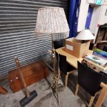 BRASS RISE & FALL STANDARD LAMP (FOR DISPLAY PURPOSES ONLY)