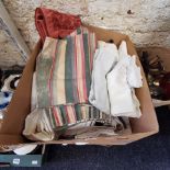 2 BOXES OF LINENS ETC