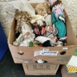 2 BOX LOTS OF TOYS & DOLLS