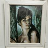 FRAMED RETRO LADY PRINT