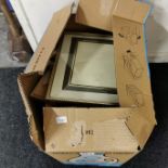 BOX LOT OF PICTURE FRAMES