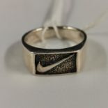 SILVER NIKE RING