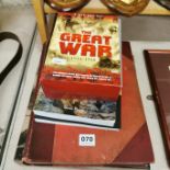 QUNATITY OF WW1 BOOKS/DVD'S ETC