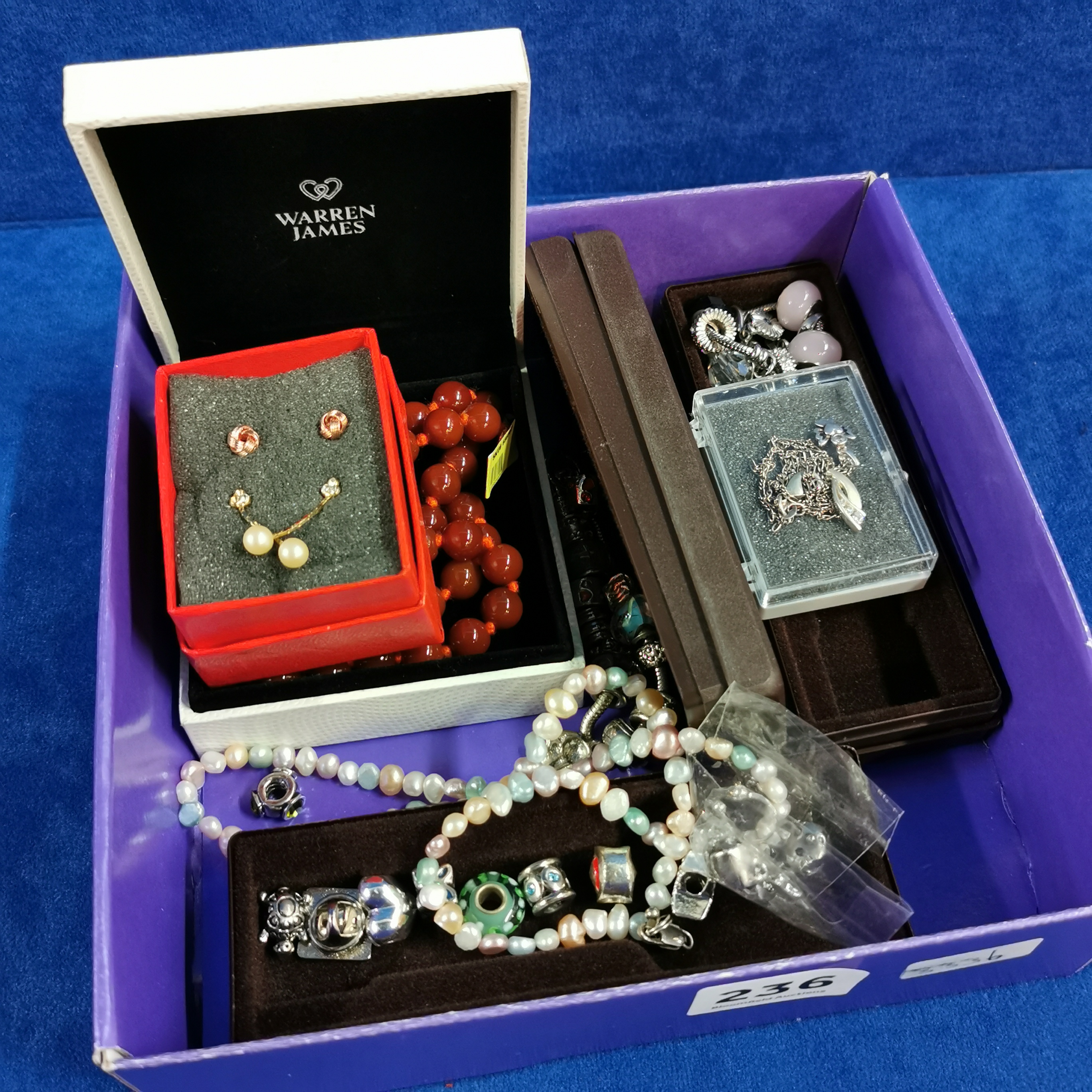 BOX OF COSTUME JEWELLERY