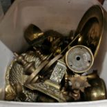 TUB LOT OF GOOD BRASS