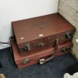 PAIR OF VINTAGE SUITCASES