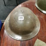 1939 BRODIE HELMET WITH LINER & STRAP