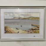 WATERCOLOUR BALLYCASTLE BAY - S MCLARNON