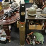 LARGE SHELL CASING .75 CALIBRE - IRISH GUARDS MESS DISPLAY