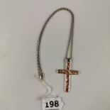 SILVER CROSS & CHAIN