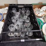 BOX LOT OF GLASSWARE