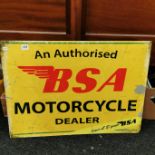 TIN PLATE SIGN - BSA