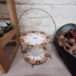 VINYAGE 2 TIER CAKE STAND