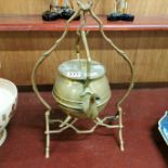 BRASS KETTLE & STAND