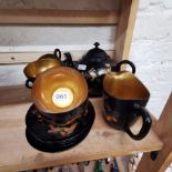 ORIENTAL TEASET WITH TEAPOT