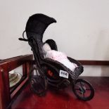 VINTAGE STYLE PRAM & DOLL