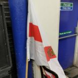 LARGE ULSTER FLAG ON POLE