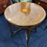 EDWARDIAN INLAID LAMP TABLE