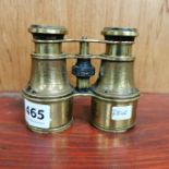 PAIR OF OLD BRASS BINOCULARS