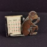 1907 ANTIQUE DESK NOVELTY CALENDAR