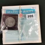 UNCIRCULATED COIN SET & 2 JERSEY COINS
