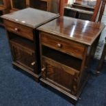 PAIR OF VICTORIAN BEDSIDE CABINETS
