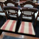 PAIR OF WILLIAM IV BAR BACK SIDE CHAIRS