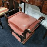 WILLIAM IV ROSEWOOD OTTOMAN STOOL