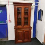 VICTORIAN DOUBLE DOOR BOOKCASE