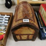 CARVED WOODEN CHEST