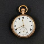 ANTIQUE ROLLED GOLD POCKET WATCH