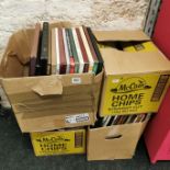 4 BOXES OF LP'S ETC