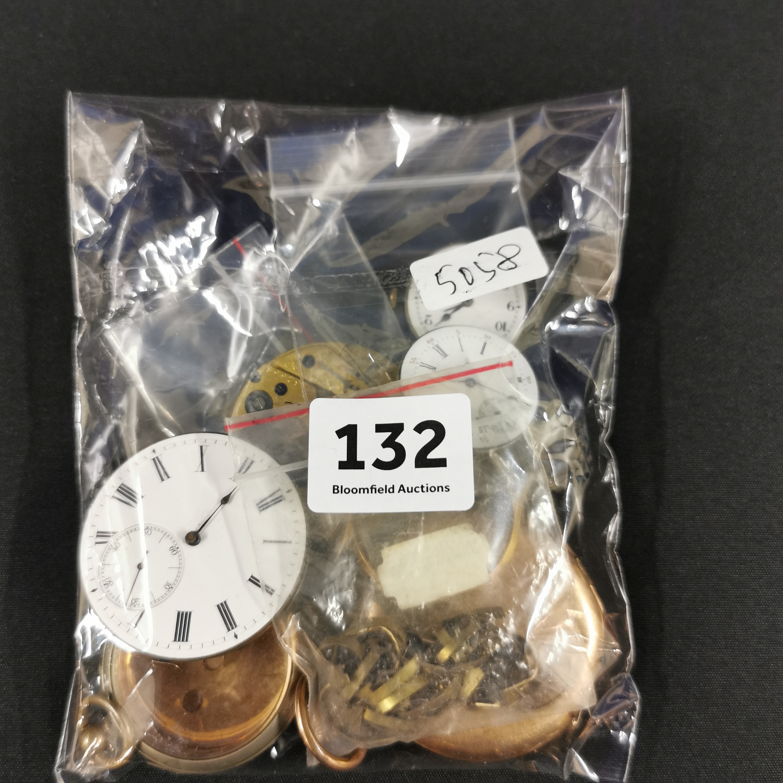 BAG OF WATCH PARTS