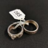 2 SILVER RINGS