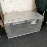 LARGE METAL TRUNKS