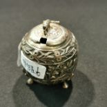 CONTINENTAL SILVER MUSTARD POT