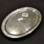 ANTIQUE GEORGE III SILVER WAITER CARD TRAY - 6.5' X 4.75' - LONDON 1791 BY THOMAS STREETIN