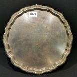 SILVER PRESENTATION TRAY IN ORIGINAL BOX - SHEFFIELD 1969 'ASSOCIATION OF CAVEMEN' WITH SIGNATURE