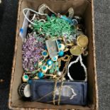 BOX LOT OF COSTUME JEWELLERY