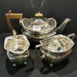 SILVER 3 PIECE TEA SERVICE - CHESTER