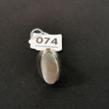 SILVER AND PEARL RING