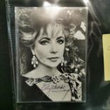 ORIGINAL AUTOGRAPHED PHOTO - ELIZABETH TAYLOR