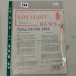 LOYALIST NEWS SHEET