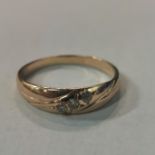 ANTIQUE GOLD AND DIAMOND RING