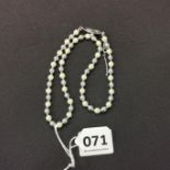 GRAY AND WHITE PEARL NECKLACE