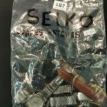 BAG OF WATCHES ALL SEIKO