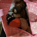 BAG LOT OF DOLLS AND TEDDIES