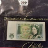 OLD ENGLISH POUND NOTE