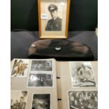 COLLECTION OF GERMAN WW2 ITEMS TO INCLUDE CAP, RING AND PHOTO ALBUM